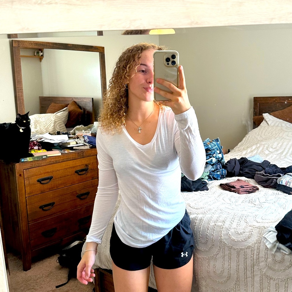White long sleeve shirt